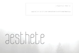 Aesthete: A Typeface Born from Memory and Nature
