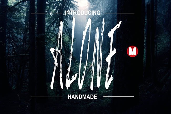 Alone Typeface: Raw Power for Chaotic Creativity