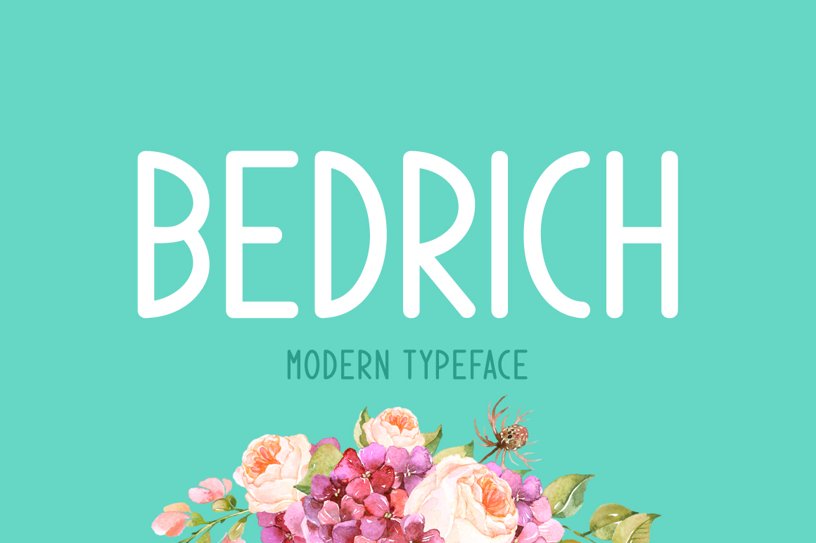 Bedrich: A Simple, Clean Typeface with a Smooth Exterior