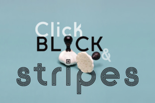 Click Black Stripes: Bold Display Font Set