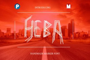 Heba: A Fresh Modern Typeface for Invitations, Branding, and Beyond