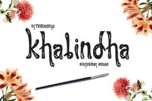 Khalindha: A Versatile Hand-Drawn Typeface for Creative Projects