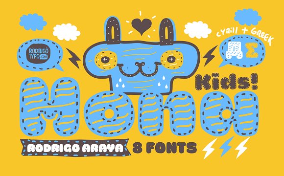La Mona Kids: A Playful Font for Child-Focused Design