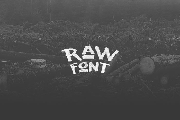 Raw Typeface: Tough, Hand-Made & Easy to Use