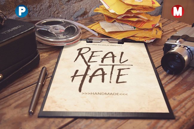 Real Hate: A Handmade Typeface with Modern Edge