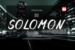 Solomon: A Handmade Modern Typeface for Real Projects