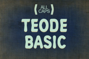 Teode Basic: A Bold All Caps Typeface for Modern Design
