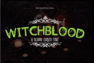 Witchblood: The Bloody Hand Lettered Script That Elevates Halloween Design